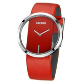 DOM Customized Your Own Brand Watch Hollow Watches Women Quartz Leather Watch High Quality Waterproof Watch for Women